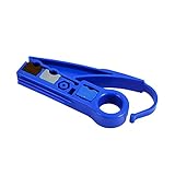 Dripstone Coaxial Cable Stripper RG59 RG6 Coax Stripping Tool Cat5e Cat6 UTP Wire Cutter by Dripston
