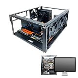 マザーボードハウジングラックマザーボードケースラックPCマザーボードケースフレーム、ユーバースターンデ、オープンハウジングホルダー、ほとんどのコンピューターの熱放電のオーバークロック