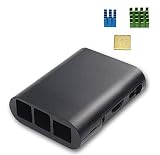 waves Raspberry Pi 3B 3B+ 用 ケース ヒートシンク 3点付属 (ブラック)