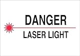 Brady 122522 Radiation and Laser Sign, 7" Height x 10" Width [並行輸入品]