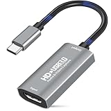 キャプチャーボード Switch対応 USB 3.0 HDMI to USB C ビデオ キャプチャ カード 4K@60Hz入力1080P60fps録画 ゲーム/ビデオ録画/ライブ配信用キャプチャー ボード 電源不要 小型軽量 低遅延 PS5/PS4/PS3/PC用録画サポートWindows/Linux/OBS/Poplayer/YouTube 対応