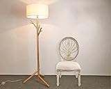 木製ハンガーフロアランプスカンジナビアシンプルリモコン調光器寝室居間照明なしの研究 ( サイズ さいず : S s )