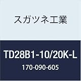 スガツネ工業 ドア用金物 ダンパーヒンジ TD28B1-10/20K-L 1