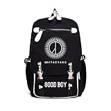 韓流グッズ BIGBANG MADE GOODBOY ビッグバン VIP GD TOP SOL VI D-LITE ファッション 10周年記念 可愛 バッグ リュックサック (ブラック)