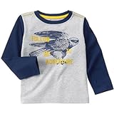 クレイジーエイト Crazy 8/ ファルコン ベースボール ティ ヘザー グレー トップス長袖Tシャツ 6～12ヶ月【並行輸入】