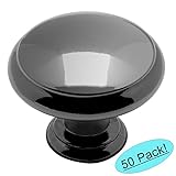 Cosmas 5422bnブラックニッケルキャビネットハードウェアマッシュルームノブ – 1 – 3 / 16 "直径 – 50パック
