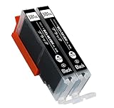 381XL 互換インクカートリッジ BCI-381XLBK(ブラック)黒2本セット大容量 残量表示機能付 対応機種 PIXUS TS6130/TS6230/TS6330/TS7330/TS7430/TS8130/TS8230/TS8330/TS8430/TR703/TR7530/TR8530/TR8630/TR9530