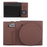 kinokoo tz99 ケース Panasonic Lumix DC-ZS99/TZ99 デジタルカメラ用 ソフトラバー DC-ZS99/TZ99 保護カバー 取り外し可能なレンズカバー付き 滑り止め&傷防止 カメラケース（コーヒー)
