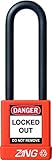 ZING 7059 RecycLock Safety Padlock Keyed Alike 3 Shackle 1-3/4 Body Orange [並行輸入品]
