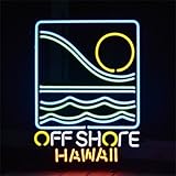 ネオンサイン オフショア ハワイ OFF SHORE HAWAII ネオン管 ネオンライト 店舗照明 ガレージ アメリカン雑貨
