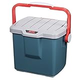 アイリスオーヤマ ボックス RVBOX バケツ RV-25B グレー/ダークグリーン 幅41×奥行31×高さ32.5cm