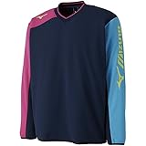 [ミズノ] テニスウェア スウェットシャツ 中厚 吸汗速乾 ドライ ストレッチ 部活 練習 男女兼用 62JC8004 ドレスネイビー L