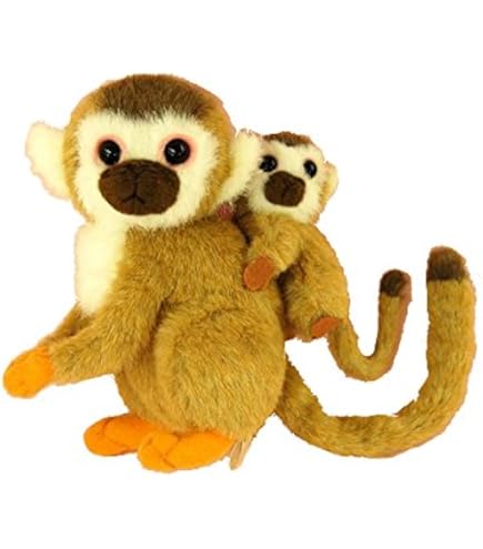 Amazon.co.jp: ケーセン さる リスザル リアルな動物ぬいぐるみ