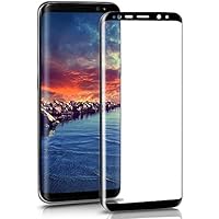 JJPRIME &ndash; 1 pcs SAMSUNG S8 PLUS用ブラックフィルムフルカバレッジ強化ガラススクリーンプロテクター（クリア）