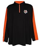 Cincinnati Bengalsメンズ2 x l 2 x l 1 / 4 Zipプルオーバーシャツ – ブラック&オレンジ
