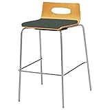 オリバー ダイニング ハイカウンターチェア スチール 布 ナチュラル×グレー (S・CS-147・NB・ST+CF-19J)