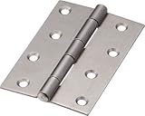 [N-2336782]ＴＲＵＳＣＯ　スチール製厚口蝶番　生地仕上げ　全長１０２ｍｍ　（１０個入） 888102N