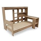 LOWYA（ロウヤ）ロフトベッド システムベッド ベッドフレーム シングル コーディネート可能 オークナチュラル