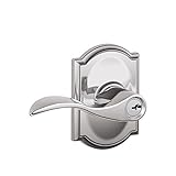 Schlage F51A ACC 625 CAM Addison Collection Accent Keyed Entry Lever, Bright Chrome by Schlage Lock 