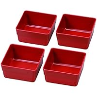 HAKOYA 15.0重箱用仕切り小鉢4個セット 赤 56009