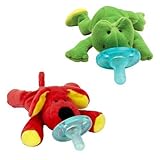 Wubbanub Infant Pacifier ~ Red Dog & Green Frog by WubbaNub [並行輸入品]