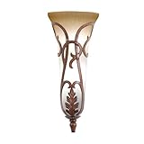 Kalco 4404TN/7200 Wall Lights with Mocha Latte Glass Shades, Brown Finish [並行輸入品]