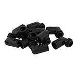 uxcell ホースコネクタ　ホース直角エルボーコネクタ　10個入り　ブラック　プラしチック