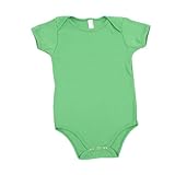 American Apparel - 幼児赤ちゃんリブワンピース（4001）, 6-12 Months, Lemon