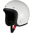バイクパーツセンター バイクヘルメット ジェット ホワイト 7506 FREE (頭囲 57cm~60cm未満)