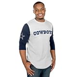 ダラス・カウボーイズMitchell & NessメンズScoring Position 3 / 4スリーブラグランTシャツ L グレイ