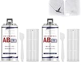 タイル修理剤 50ML防水補修剤接着剤 AB強力接着剤 耐水性 瞬間補修接着剤 速乾性接着剤 洗面台 陶器 耐高低温 家具補修ペースト 浴室 洗面台 浴槽 ひび割れ補修 防水防カビ (50ml*2)