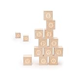 Uncle Goose Lowercase Alphablank Blocks - Made in USA [並行輸入品]