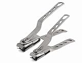 Best Long Handle Nail / Toenail Clipper Set for Men and Women Seniors with Thick Toenails (Swivel He