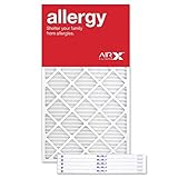 AirXフィルタアレルギー20 x 36 x 1エアフィルタMERV 11 AC炉プリーツエアフィルタ交換用ボックスの6、Made in the USA