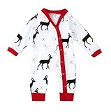 Nicellyer かわいい赤ちゃんのボディスーツのクリスマスパンツ100 %の綿のズボンロンパース White 100
