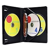 オーバルマルチメディア DVDケース 27mm厚に6枚収納 トールケース ブラック 26個セット箱入り Mロックシリーズ ブルーレイケースとしても適します