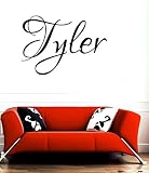 Tyler girl name or boy name room name wall quote art vinyl decal sticker by Children room sticker [並