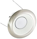 American Lighting X6-WHB-AL-X56 6-Inch Downlight Trim Kit for X56 Series, White Baffle, Satin Alumin