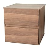 木製 キューブボックス ユニットラック [cubic キュービック ] 引出し タイプ ダークブラウン [組み合わせ 自由自在 36cm立方体 収納 棚 ラック] WEL-004B