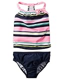 カーターズ Carter's キッズ子供用 水着 セパレート タンキニ ＆ パンツ UPF50+ 紫外線カット Carter's Striped Tankini 3T (93-98 cm)