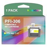 Woungzha キャノン用 PFI-306 330ML PFI-306Y 互換インクカートリッジ 対応機種：iPF 8400 9400 8410 9410 8410S 9410S (イエロー)×1