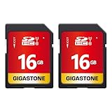 【5年保証】GIGASTONE 16GB SDカード 2個セット SDHC UHS-I U1 C10 80MB/s メモリーカード フルHD ビデオ デジタルカメラ 高速記録 ミニケース2個付き