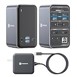 「並行輸入品」TOBENONE USB Cドッキングステーション100W GAN充電器付きデュアルモニター、デュアルHDMI、VGA、7 USB、SD/TF、イーサネット、オーディオ/マイクを備えたトベノンラップトップドッキングステーション、Dell、HP、Lenovo、Surface用の1 USB-Cドックで15