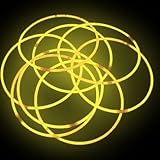 100 20 Glowstick Necklaces YELLOW by Lumistick