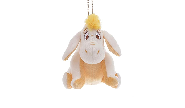Amazon ディズニーストア 公式 イーヨー ぬいぐるみキーホルダー キーチェーン White Pooh ゴールド キーホルダー チェーン