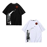 [LumaCove] 三井寿 スラムダンク Tシャツ 半袖 夏用 丸首 アニメプリント 柔らかい 日常着 男女兼用 誕生日プレゼント (S,ホワイト) [並行輸入品]