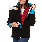 Zhhlinyuan Maternity Hoodie Cloak Baby Carriers Jacket Warm Velvet Multifunctional コート