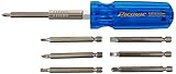 Picquic 98883 Carded HVAC 7 Bit Multi Bit Screwdriver Nutdriver Blue [並行輸入品]