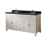 Direct洗面化粧台シンク63d7-wbk-nowmハットンSpaパールホワイトVanity 63" 63D7-WBK-NoWM-LM 1