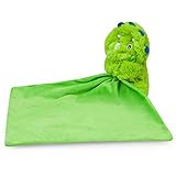 Waddle Rattle Dinosaur Toy Baby Blankie Stuffed Animal Security Blanket Dino Green [並行輸入品]